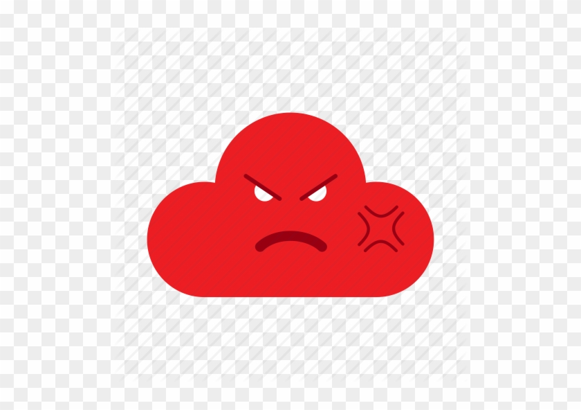Angry Face Emoticon - Bad Cloud #650452