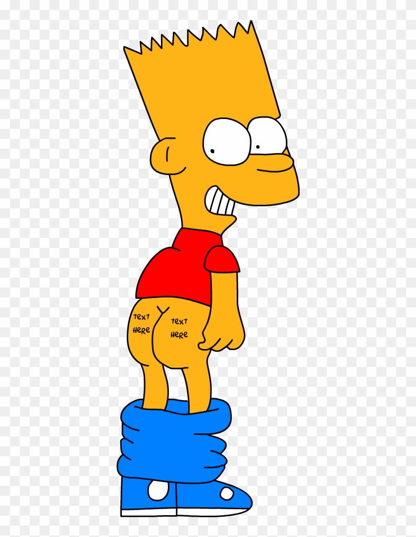 Bart's Butt Tattoo Base By Bartsimpsonfan2015 - Bart Butt #650457