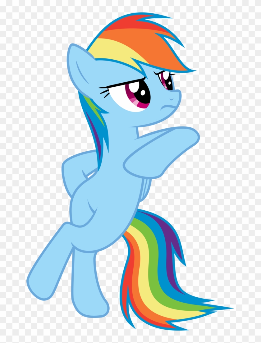 Dusk2k, Bipedal, Female, Folded Wings, High Res, Mare, - Rainbow Dash Cool Pose #650477