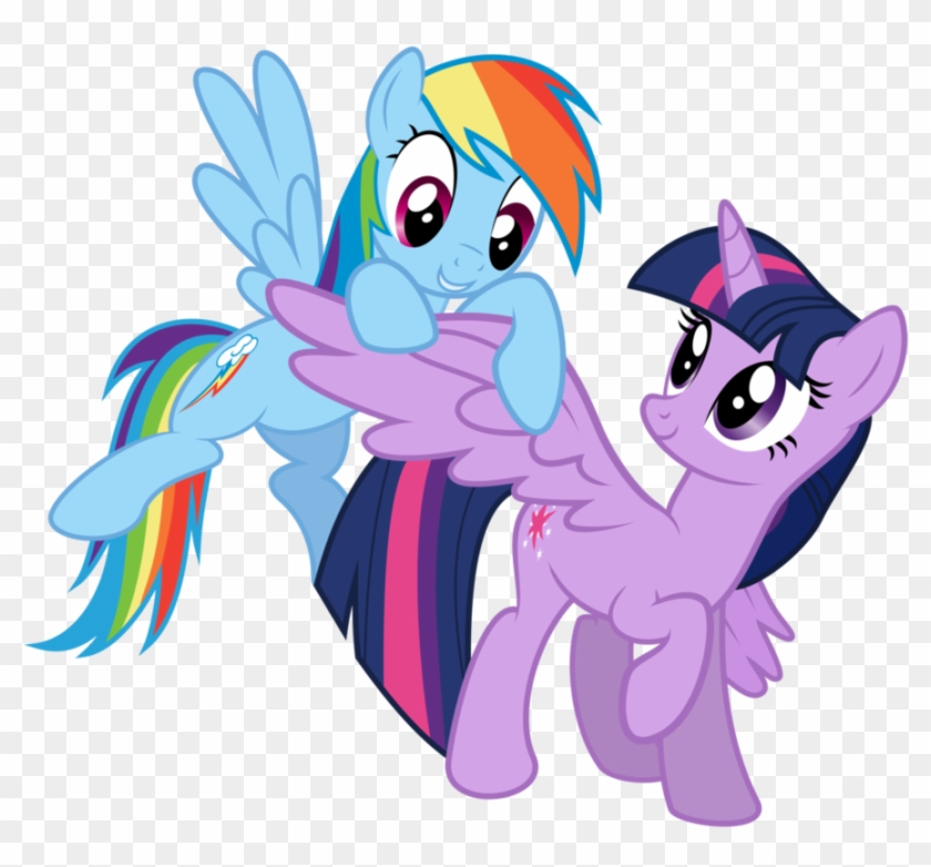 My Little Pony Friendship Is Magic Wallpaper Twilight - Rainbow Dash And Twilight Sparkle #650704