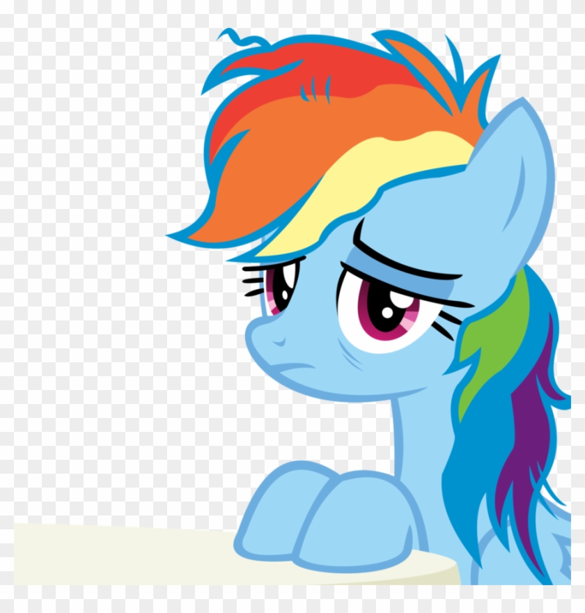 Rainbow Dash Vector - My Little Pony Rainbow Dash Tired #650727