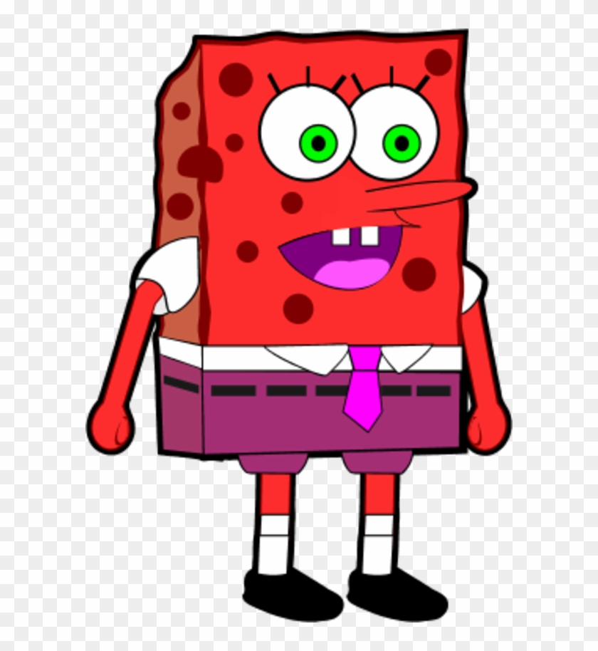 Sponge Bob Wearing Square Pants - Spongebob Red #650740