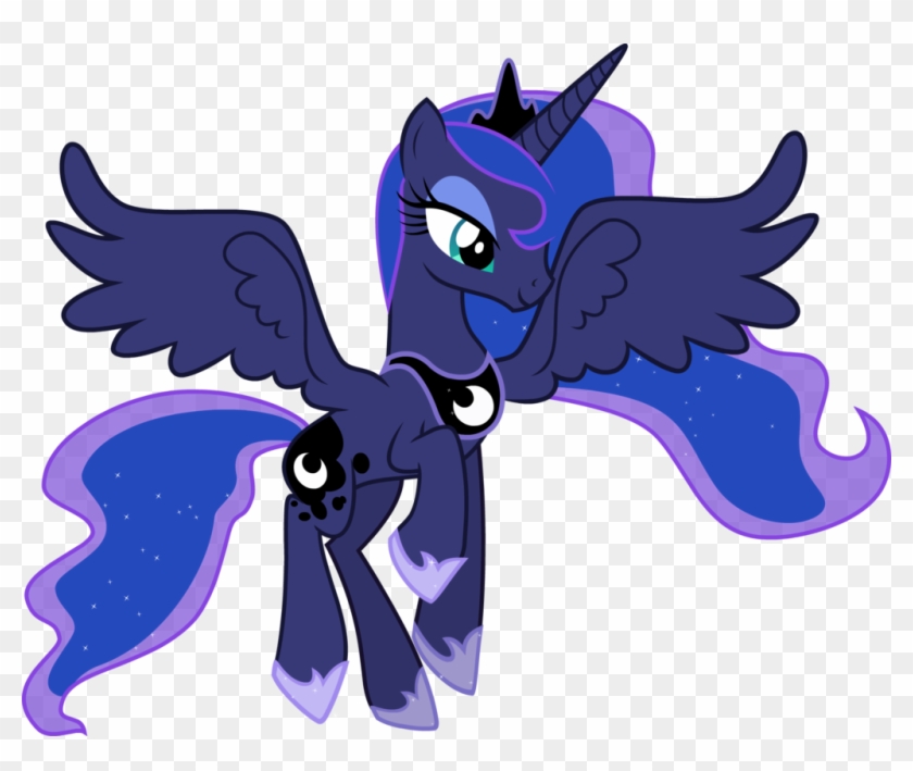 Twilight Sparkle Flying Super Fast With Alicorn Magic - Mlp Princess Luna Vector #650750