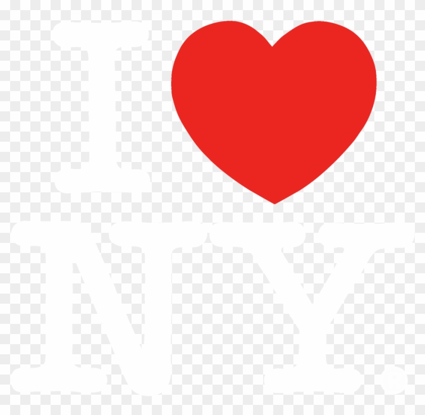 2000px I Love New York White Transparent - Love Ny Logo White Png #650845