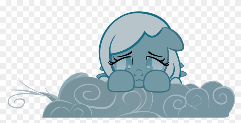 Sad Snowdrop On Cloud By Lunabubble-ede96 - Mlp Snowdrop Sad #650999