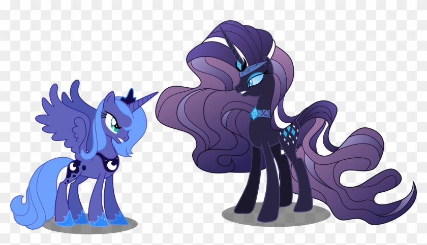 Nightmare Rarity Vs Luna By Vector-brony - Luna Mlp Fim #651009