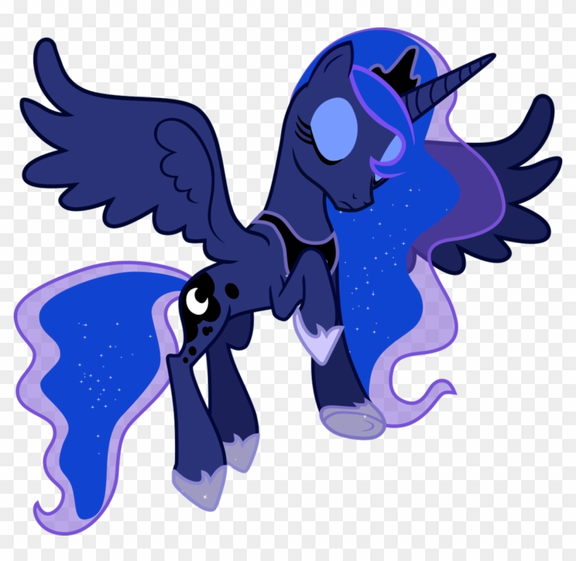 Mlp Vector Princess Luna By Azur Wing - Mlp Fim Luna Wings #651033
