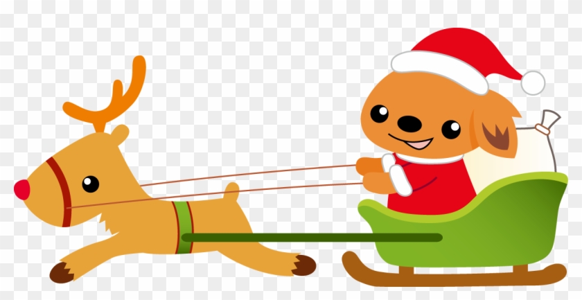 めぐりんプリントアイランド - クリスマス 犬 イラスト フリー #651049