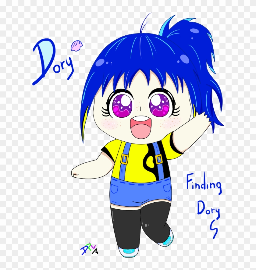 Dory Gijinka By Digitalpokelau - Cartoon - Free Transparent PNG Clipart ...
