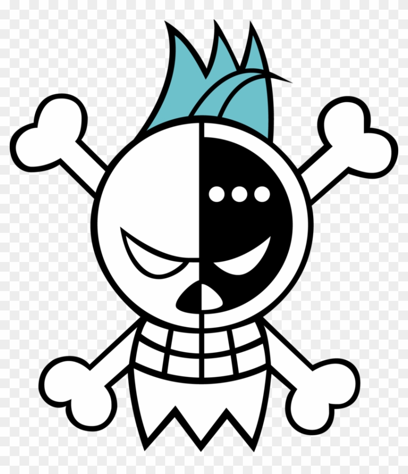 One Piece Clip Art Medium Size - One Piece Franky Jolly Roger #651201