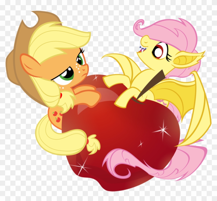 Apple, Applejack, Artist - Flutershy And Flutterbat #651383