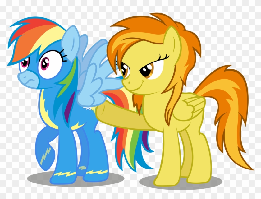 Dashie And Spitfire By Moonbrony Dashie And Spitfire - Mlp Spitfire Filly #651386