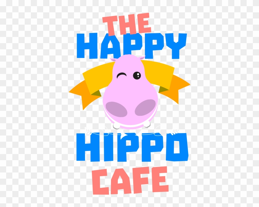 April Fools - Happy Hippo - Running Happy Throw Blanket #651515