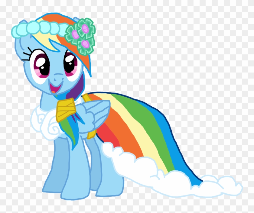 Mlp Rainbow Dash Wedding Dress - Cartoon #651827