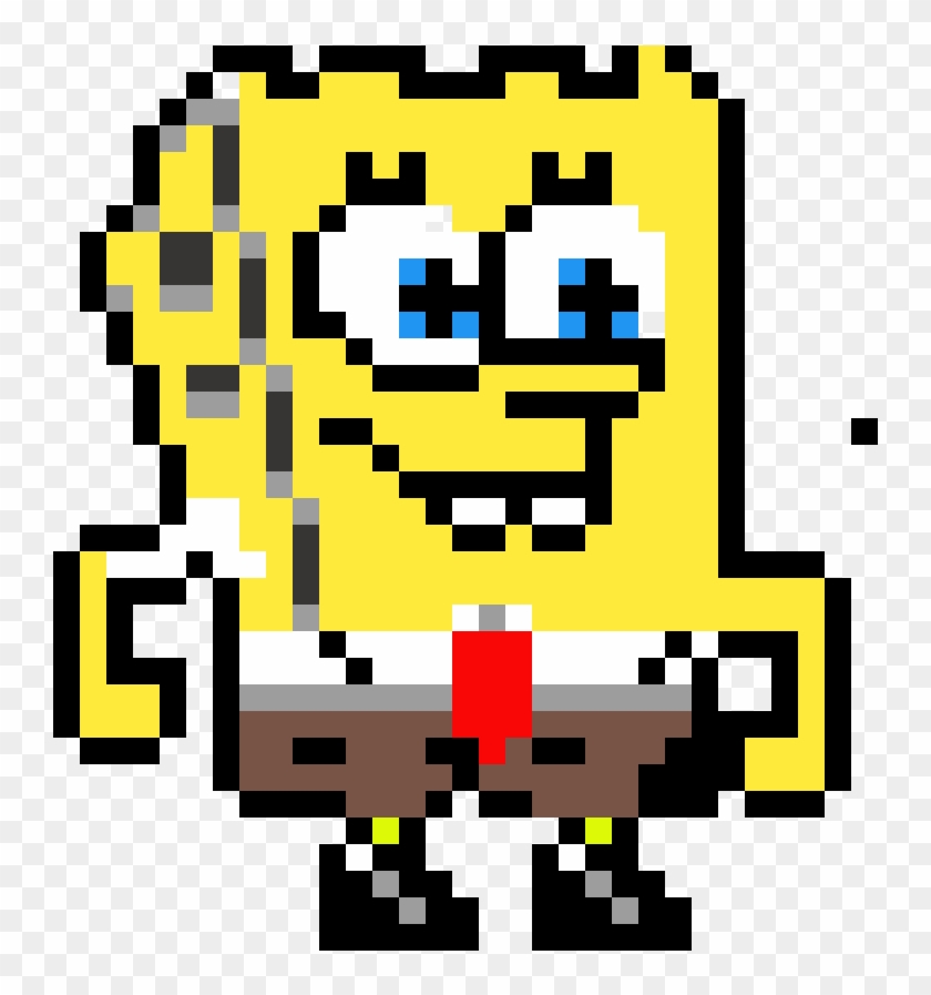 Spongebob Bob Esponja Pixel Art Minecraft Full Size PNG Clipart