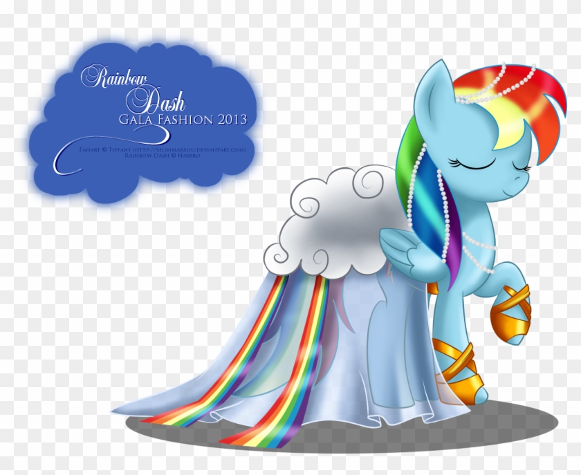 Rainbow Dash Gala Fashion Dress By Artist-selinmarsou - Mlp Rainbow Dash Dress #651918