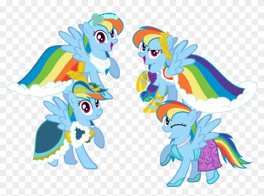 Rainbow Dash Always Dresses In Style By Mattbas - Rainbow Dash Always Dresses In Style #651941