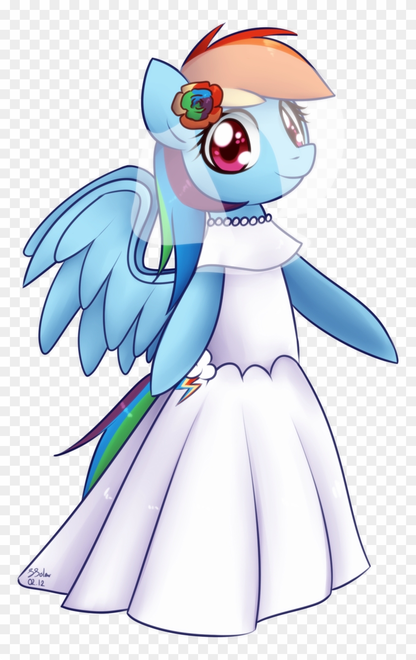 Wedding Dress - Mlp Rainbow Dash Wedding Dress #651960