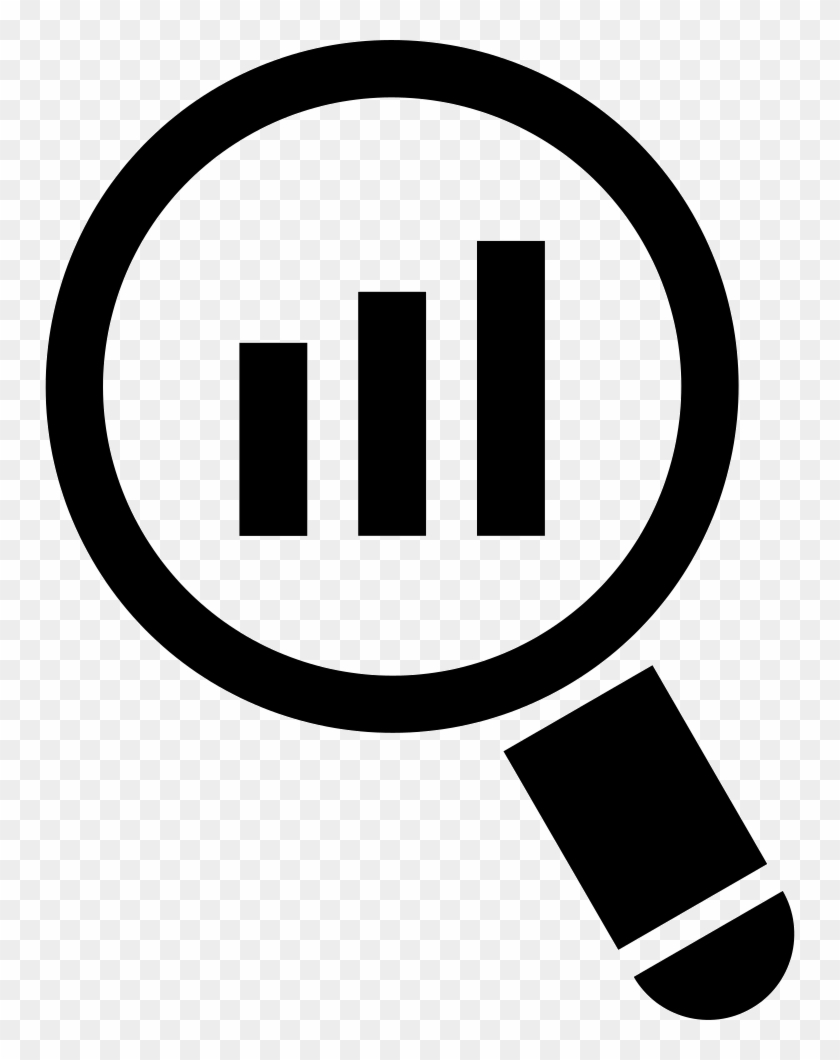 Magnifying Glass With Bar Graph Comments - Computer Desktop Logo Png #652136