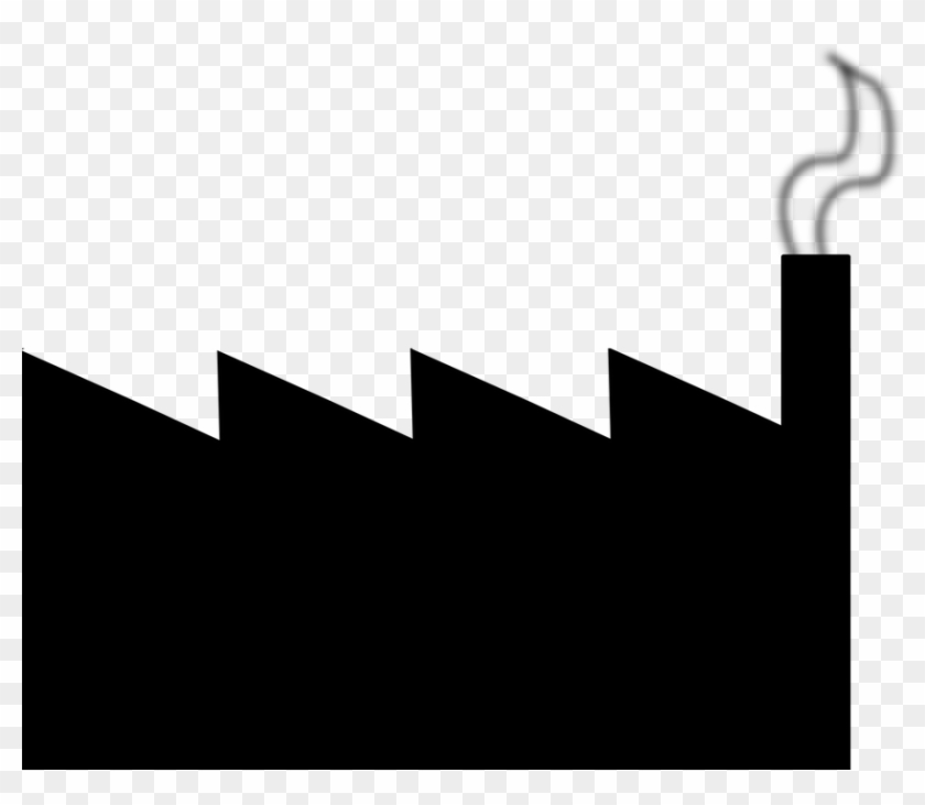 Factory Clipart Smokestack - Industrie Vektorgrafik #652167