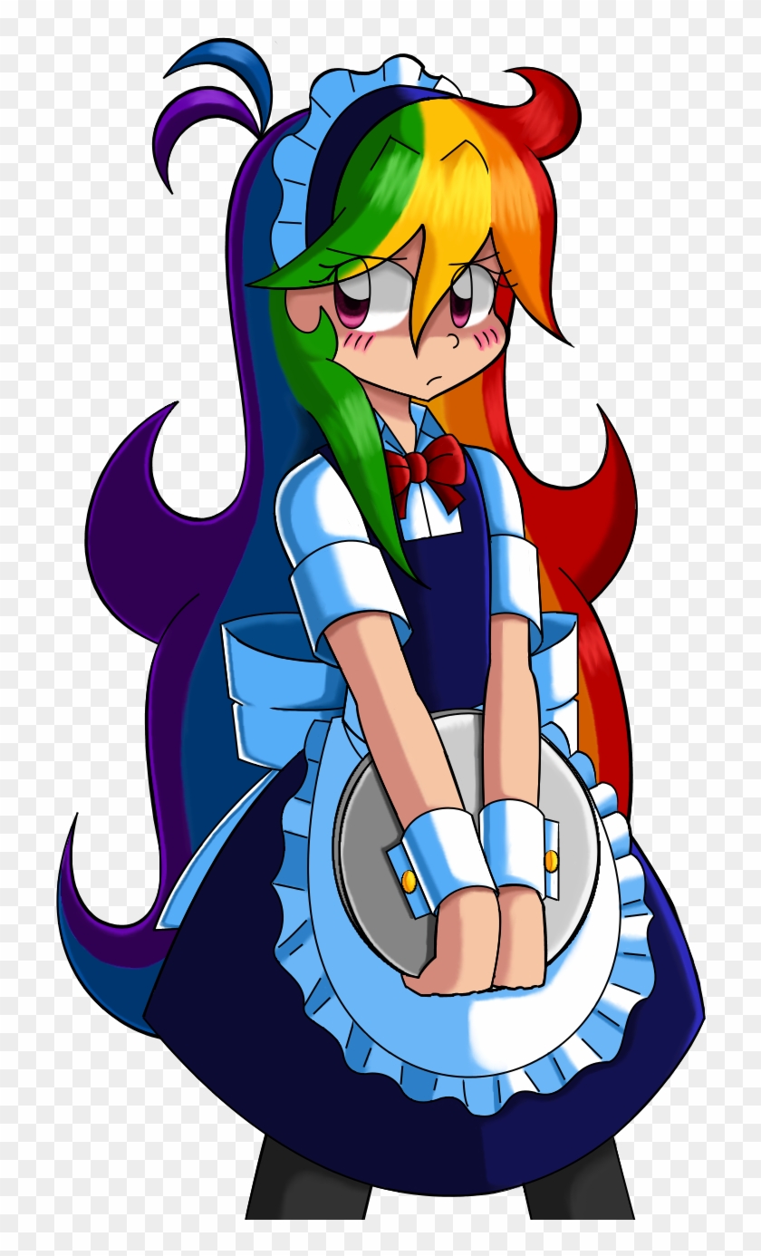 Puff Girl - Rainbow Dash Human Maid #652187