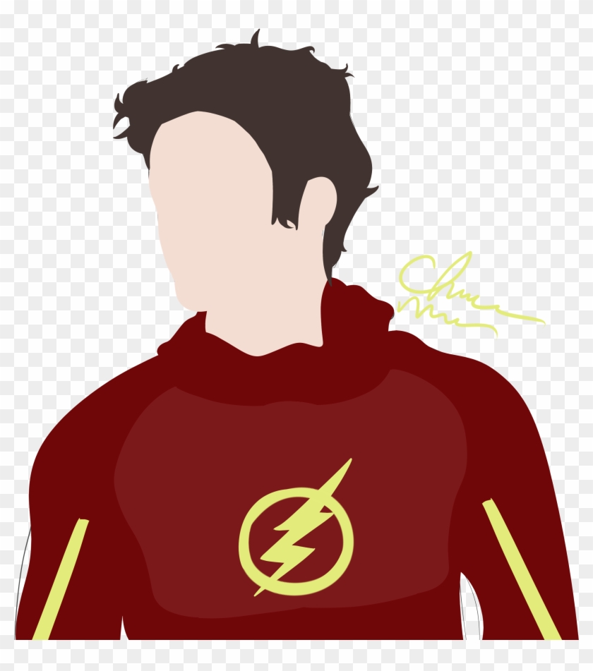 Barry Allen Colored By Christianmccabeart Barry Allen - Barry Allen Fan Art #652284