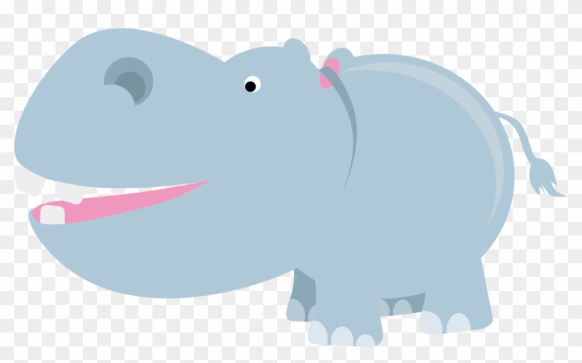 Hippopotamus Elephant Clip Art - Hippopotamus Elephant Clip Art #652392