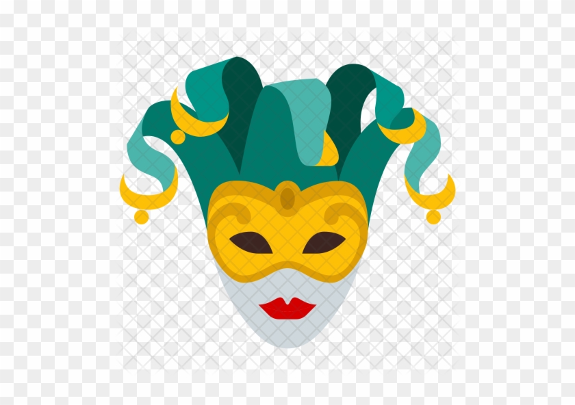 Venetian Mask Icon - Mask In Italy Clipart #652455