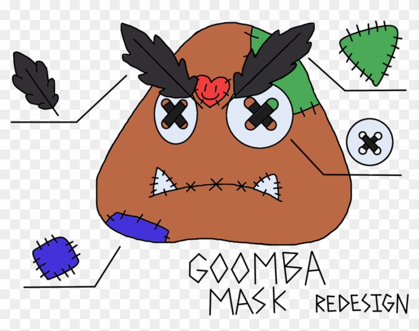 Goomba Mask Redesign By Electrontheshinx82 - Cartoon #652464