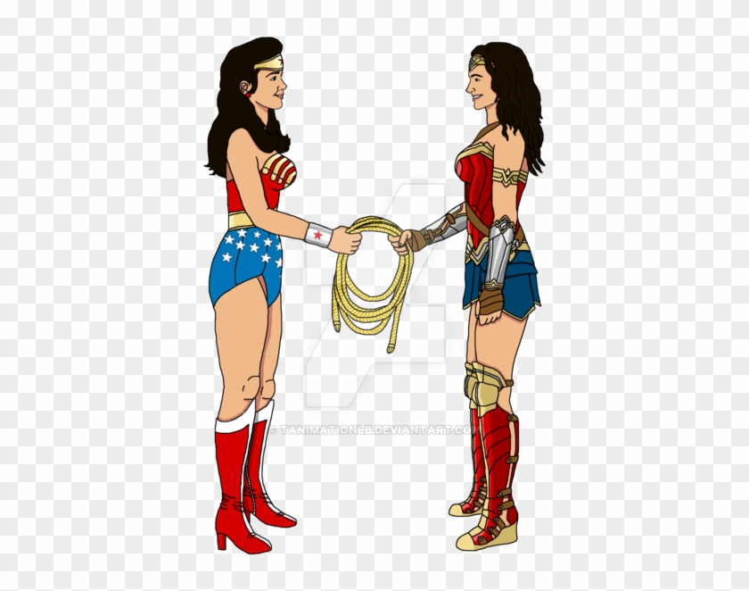 Lynda Carter Passes Lasso Of Truth To Gal Gadot By - Lynda Carter #652535