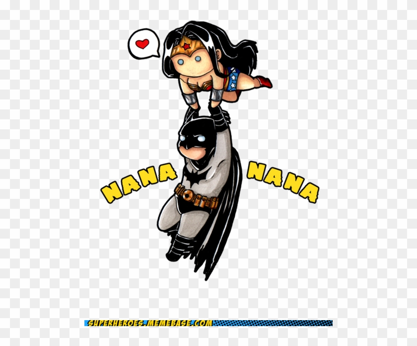 Wonder Woman And Batman <3 These Little Cartoons Are - Batman And Wonder Woman Baby #652576