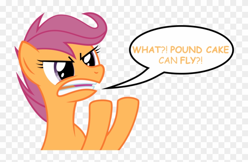 Angry Scootaloo By Justablankflank - Pound Cake Vs Scootaloo #652633