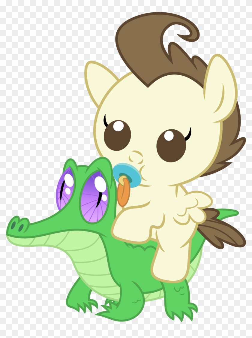 A Baby Pony Rides A Baby Alligator By Porygon2z - My Little Pony Granny Smith #652639