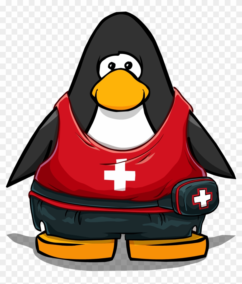 Lifesaver Outfit From A Player Card - Club Penguin Bling Bling Necklace #652722
