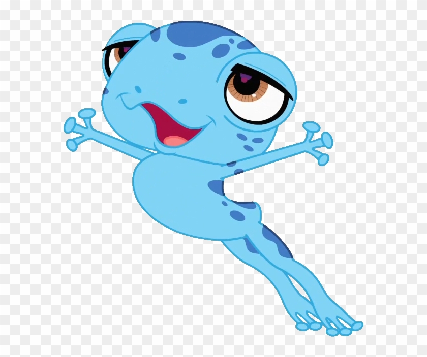 Lps Jumping Blue Frog Vector By Emilynevla - Blue Frog Cartoon #652739