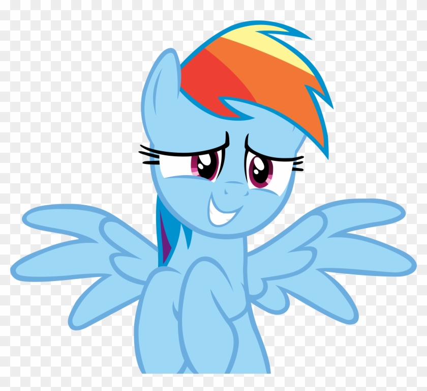 Hunterz263 76 4 Silly Rainbow Dash By Hunterz263 - Rainbow Dash Sad Smile #652745