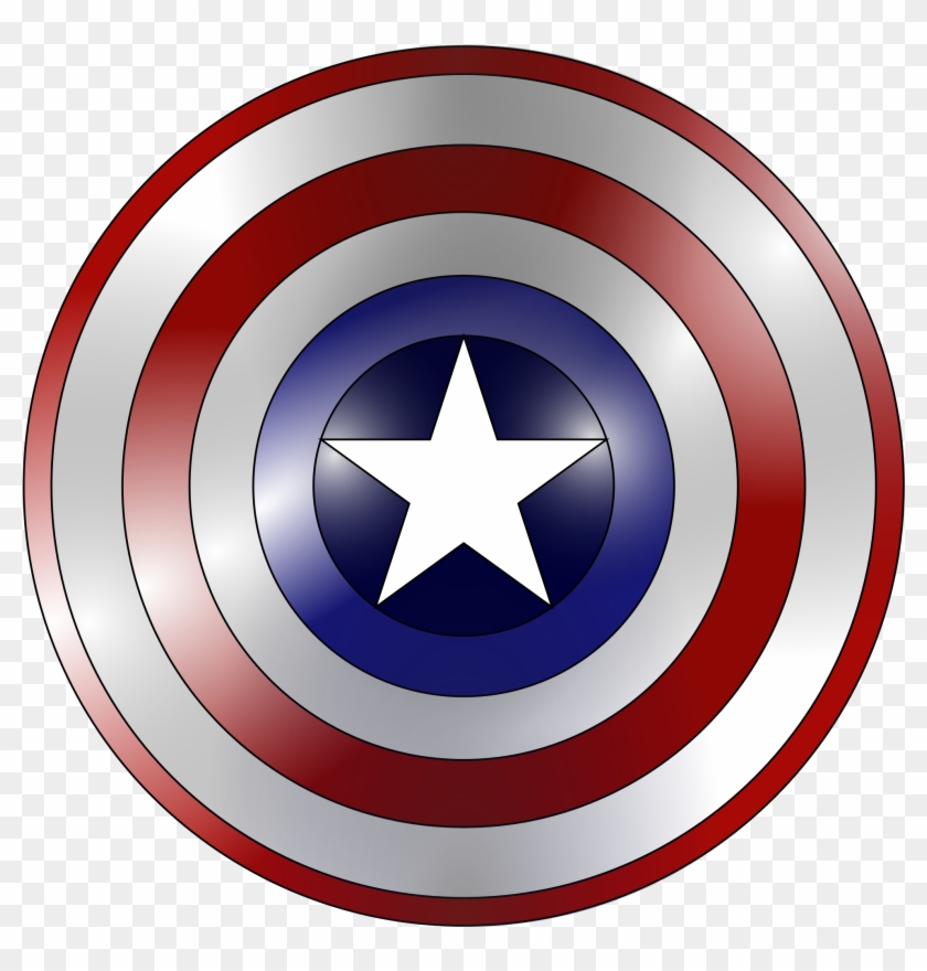 File Captain America Shield 04 White Svg Wikimedia - Captain America Comic Shield #652855