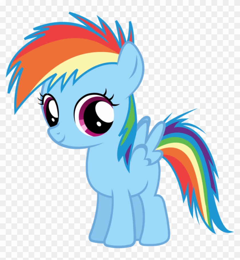 Filly Rainbow Dash Vector By Nsmah - Rainbow Dash As A Filly #652960