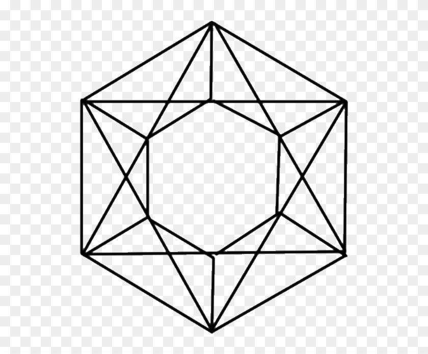 Gem Coloring Sheets Crystal Gems Pages - Star Tetrahedron 3d Model #652982