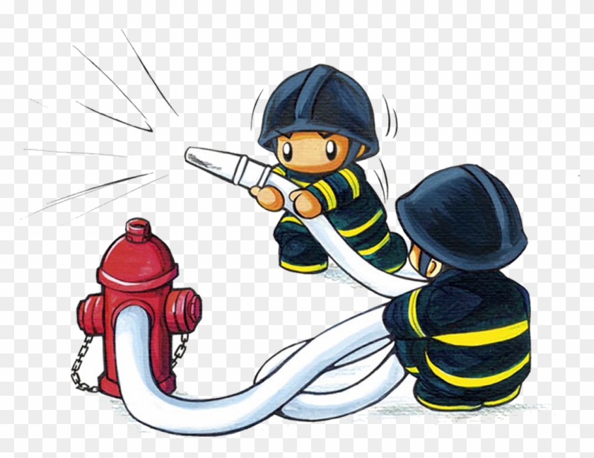 Firefighter Firefighting Cartoon Police Officer - Firefighter Firefighting Cartoon Police Officer #653079