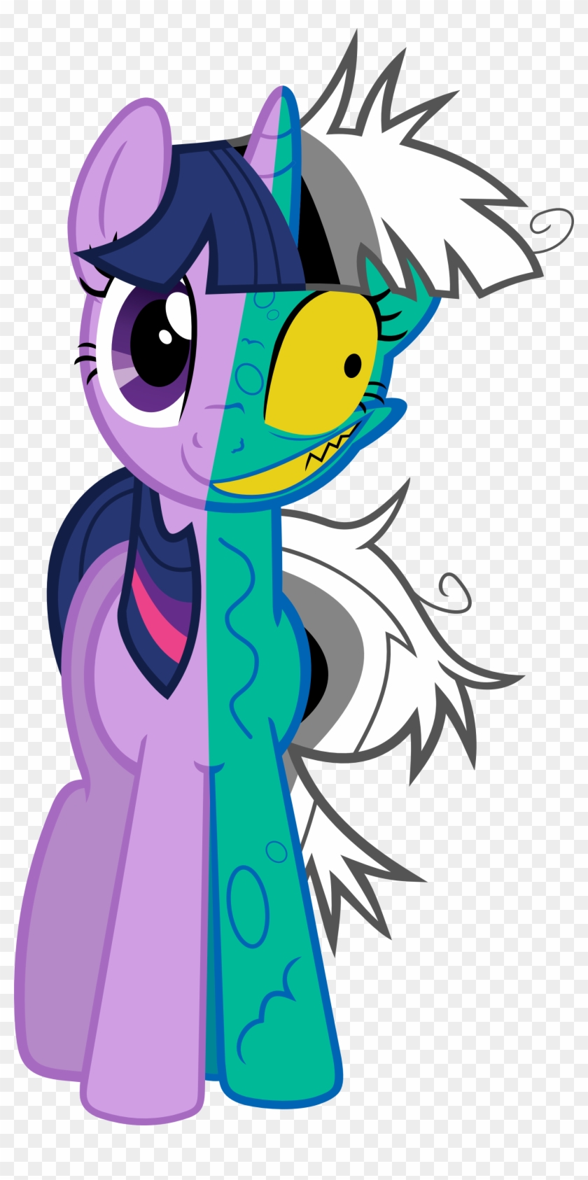 Twilight Two Face By Porygon2z Twilight Two Face By - My Little Pony Two Face #653188