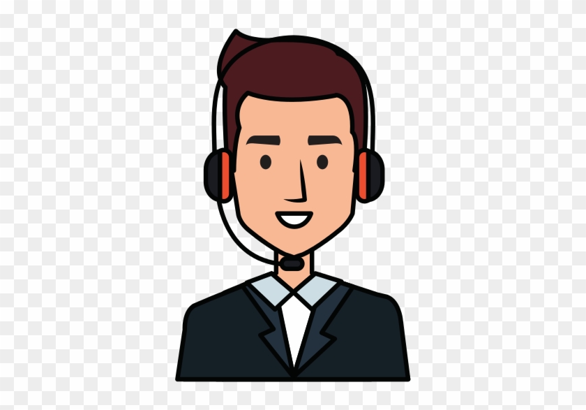 Call Center Agent Avatar Character - Call Center Agent Clipart #653216