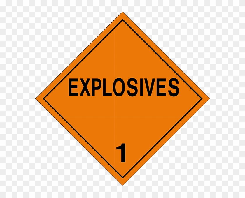 Pa Turnpike Road Work Ahead Sign Explosives - Explosives Placard #653243