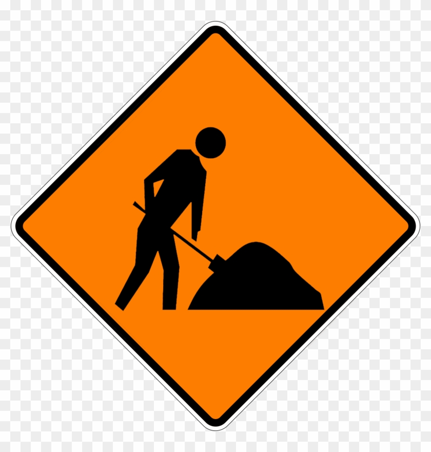Road Works Ahead Pw03 2 01 - Construction Sign No Background #653377