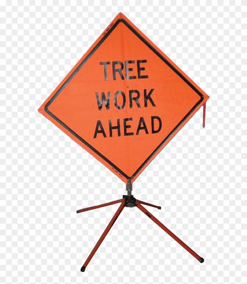 48 Inch Vinyl Traffic Sign - Road Work Ahead Sign #653393