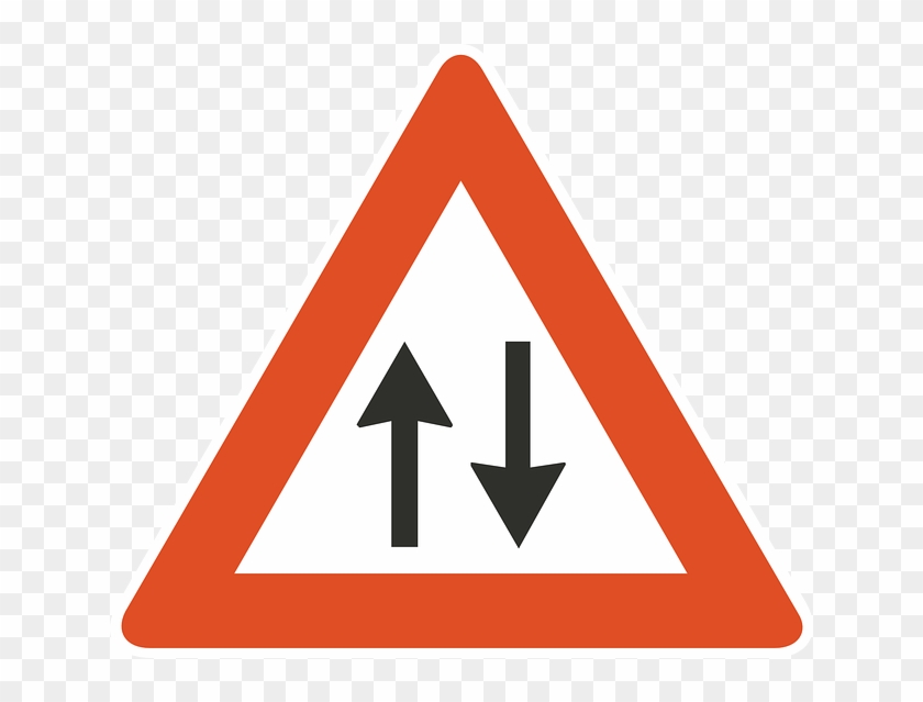Two, Symbol, Arrow, Ahead, Traffic, Way, Road - Verkehrszeichen Flugbetrieb #653533
