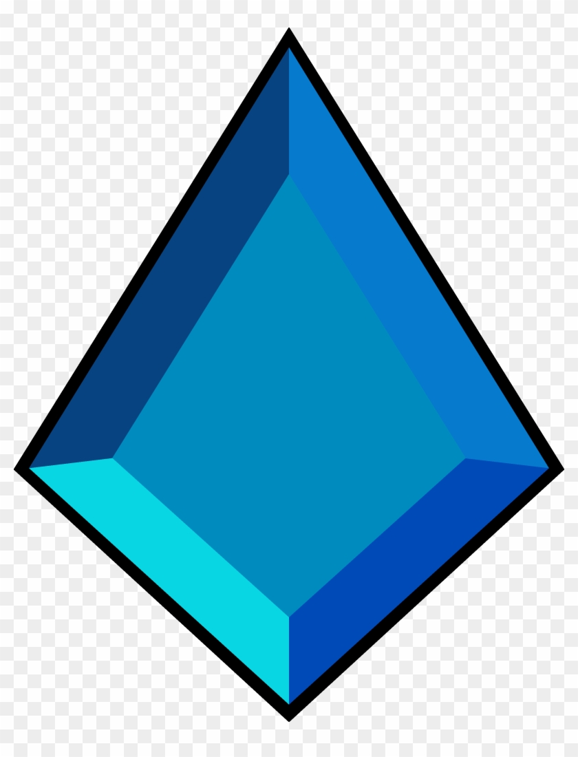 Blue Diamond's Gemstone Is Located On Her Chest, Featuring - Blue Diamond Steven Universe Gem #653566