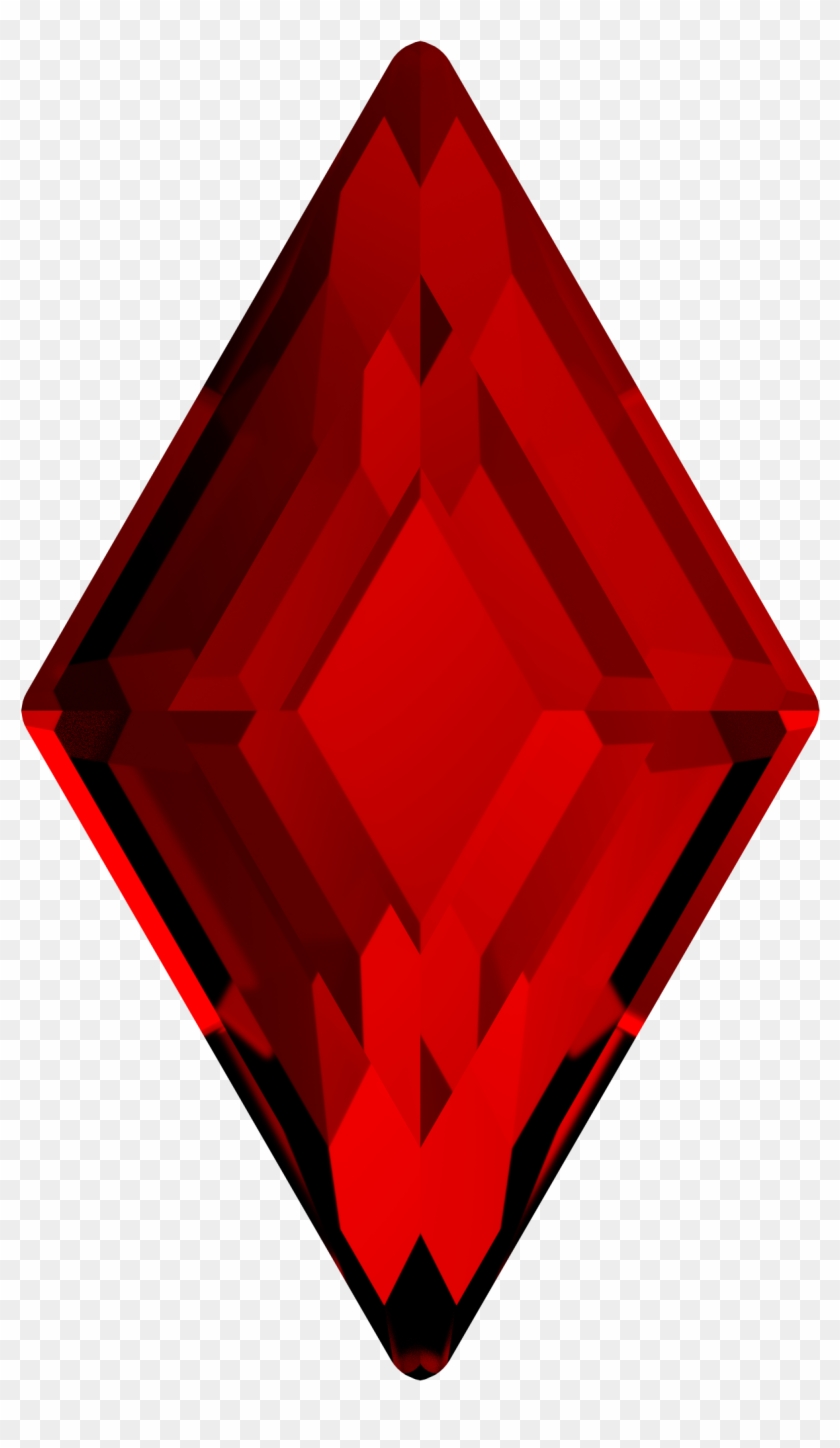 Swarovski® 2773 Diamond Shape Fb - Ruby #653585