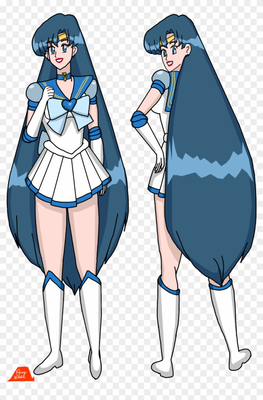 Future Sailor Mercury By Perrywhite Future Sailor Mercury - Sailor Mercury Long Hair #653757
