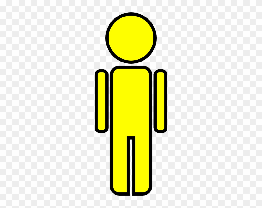 Stick Figure Man Yellow Clip Art - Free Clip Art Yellow Stick Man #653934
